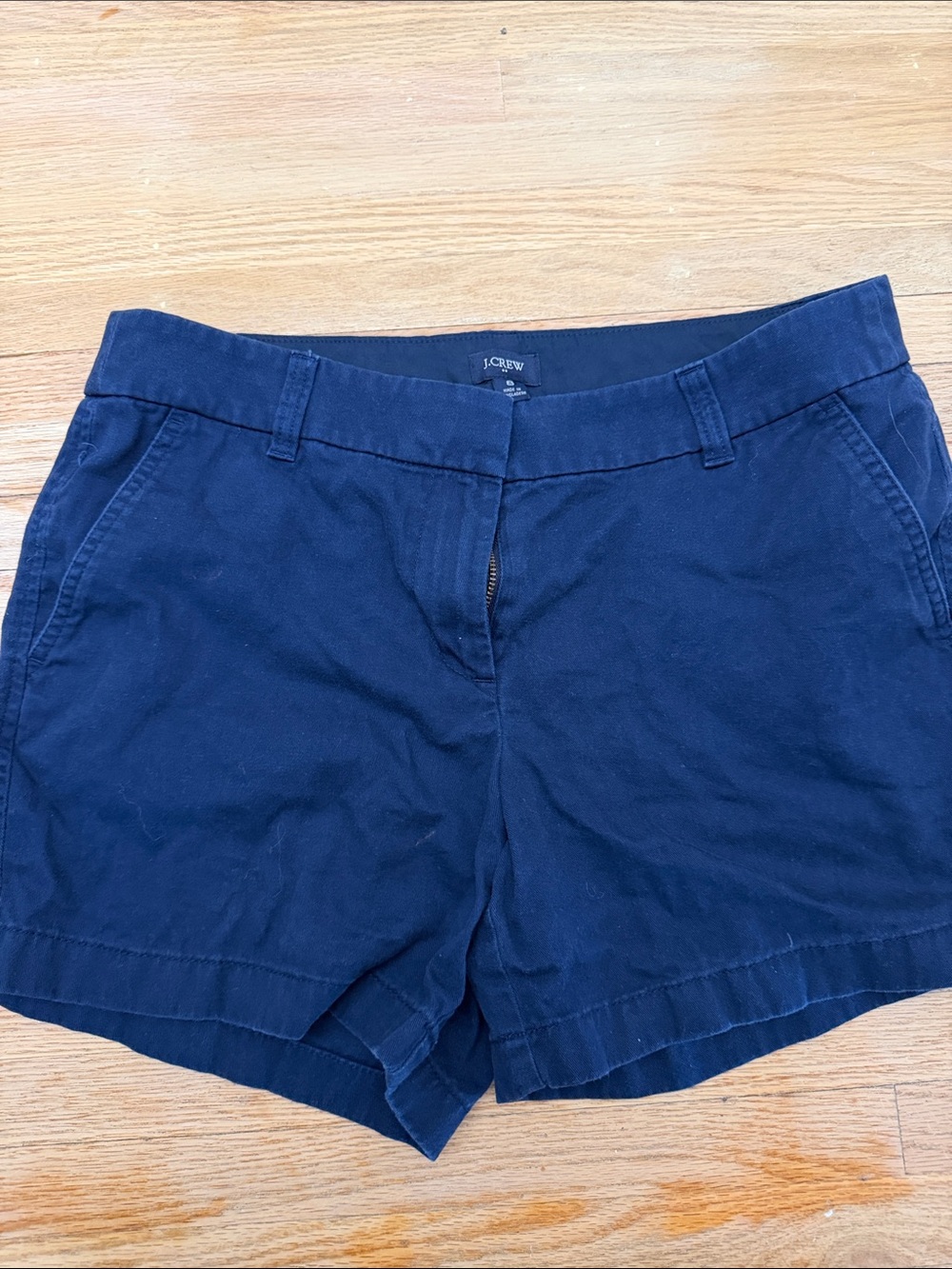 J. Crew Navy Cotton Chino Shorts